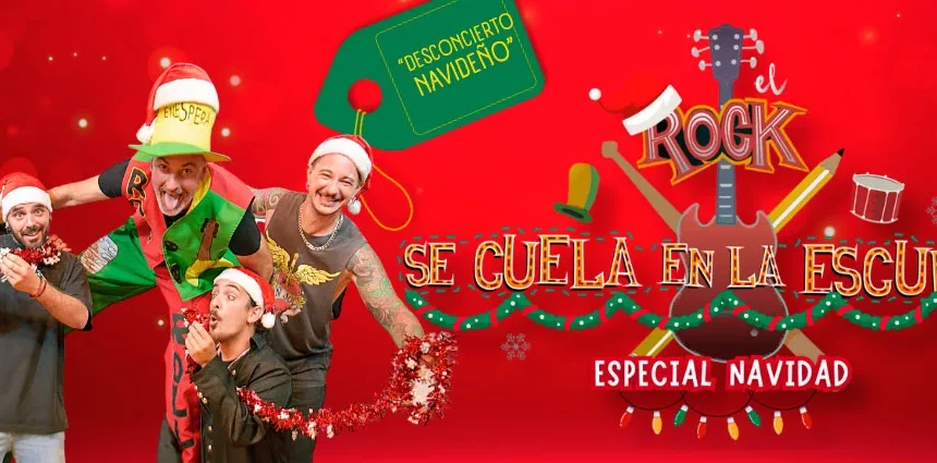 el rock se cuela en la escuela edición de navidad. El mejor concierto didáctico para estas navidades 2024 en los colegios españoles